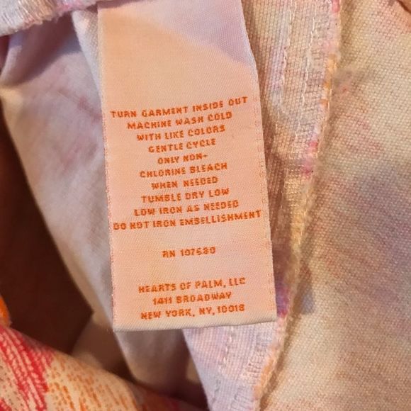 HEARTS OF PALM WOMAN gorgeous pink and orange jacket 3/4 sleeves SIZE 20W - Picture 5 of 6
